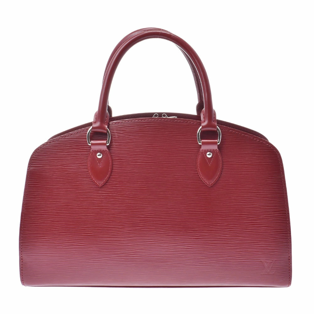LOUIS VUITTON Epi Pont Neuf Ruby Red Leather Handbag